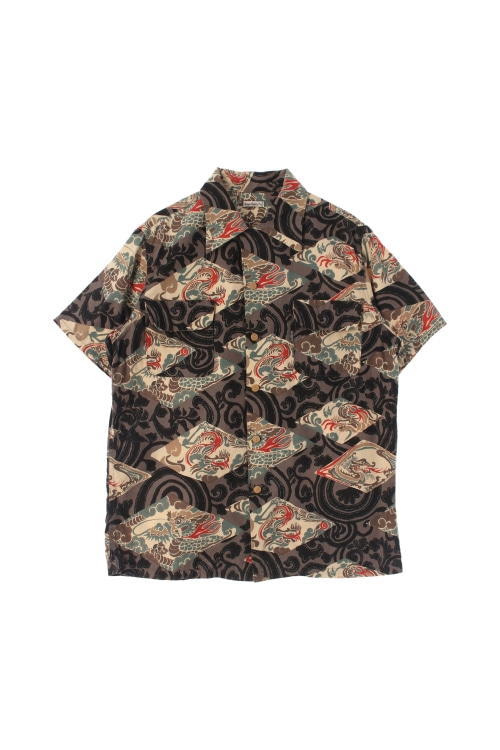 JAPAN (Man - M) 코튼 패턴 반팔 셔츠