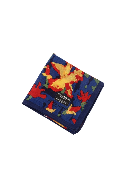 소니아 리키엘 (Size - F) [미사용품] 코튼 로고 배색 패턴 손수건 &amp; 쁘띠 스카프